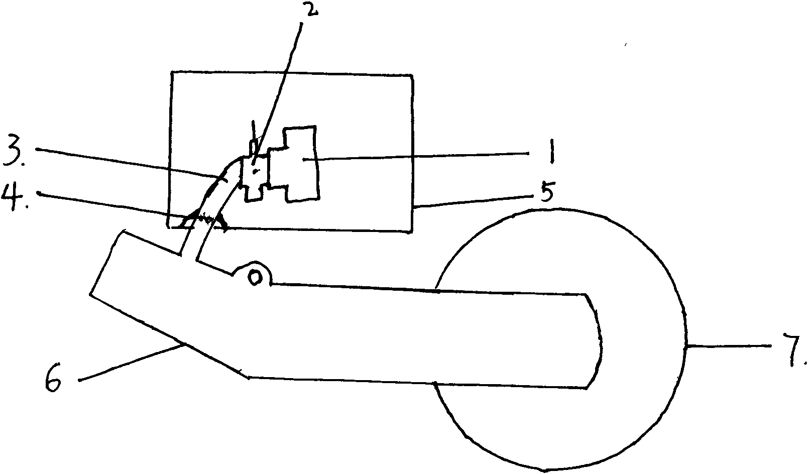 Dust-proof device of infinitely variable motorcycle with pedals for women