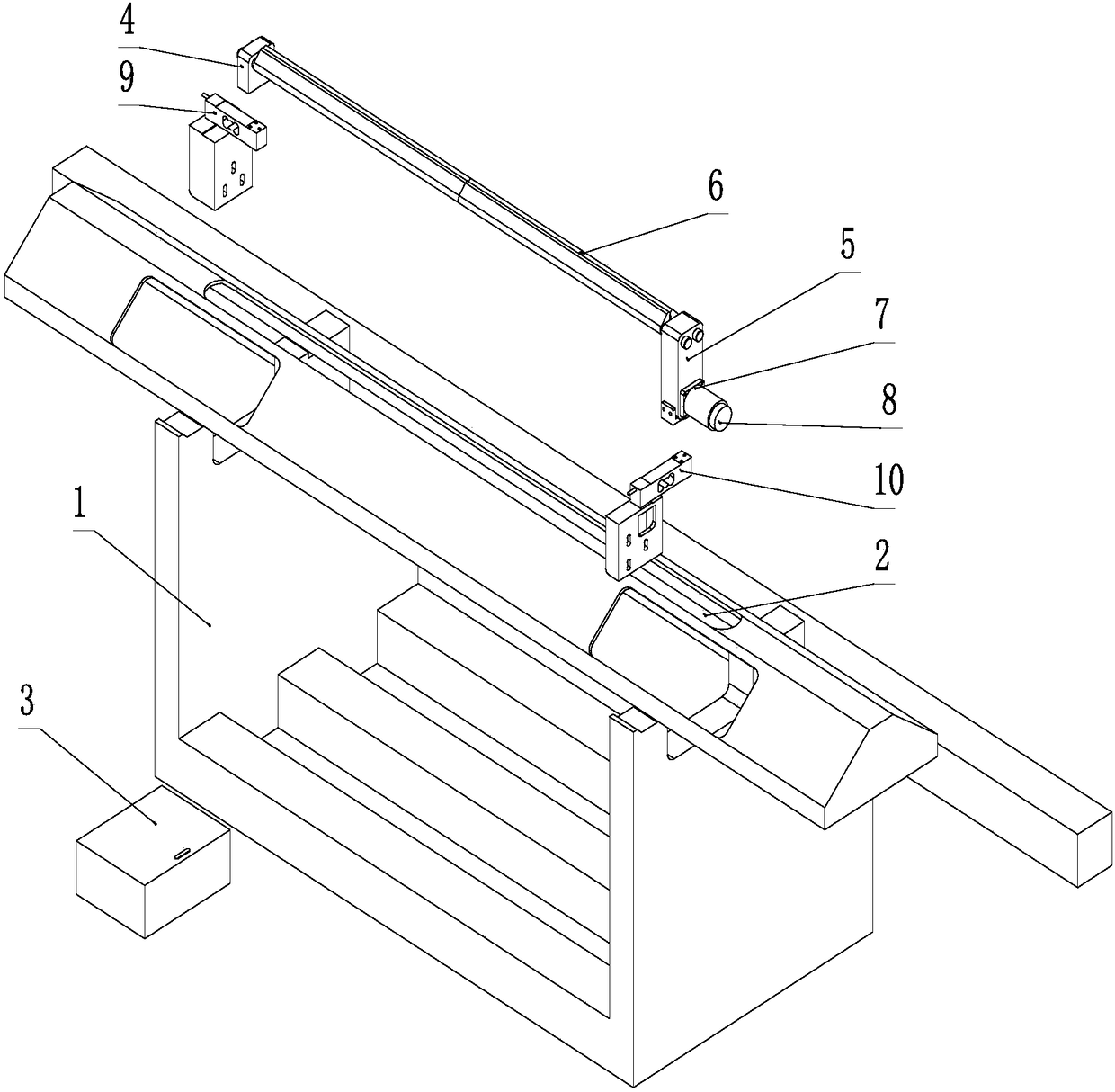 Automatic regulating device for roller traction force of flat knitting machine