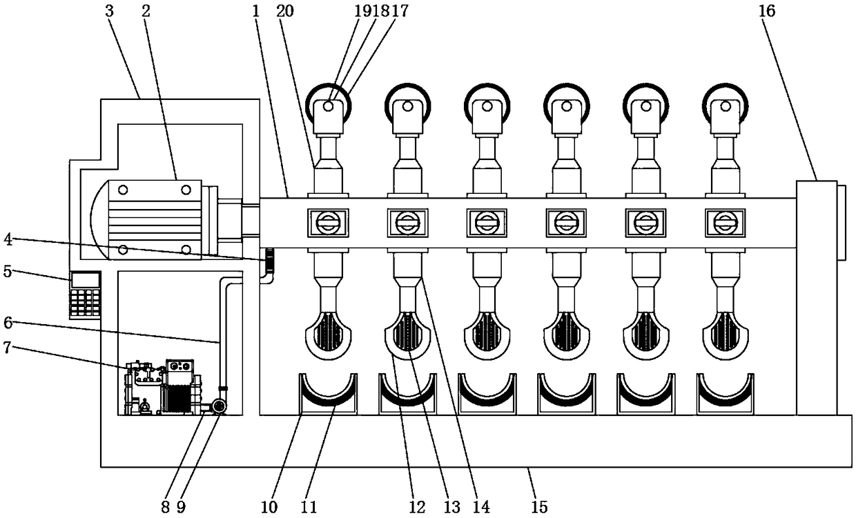 Six-station bearing bush production machine tool