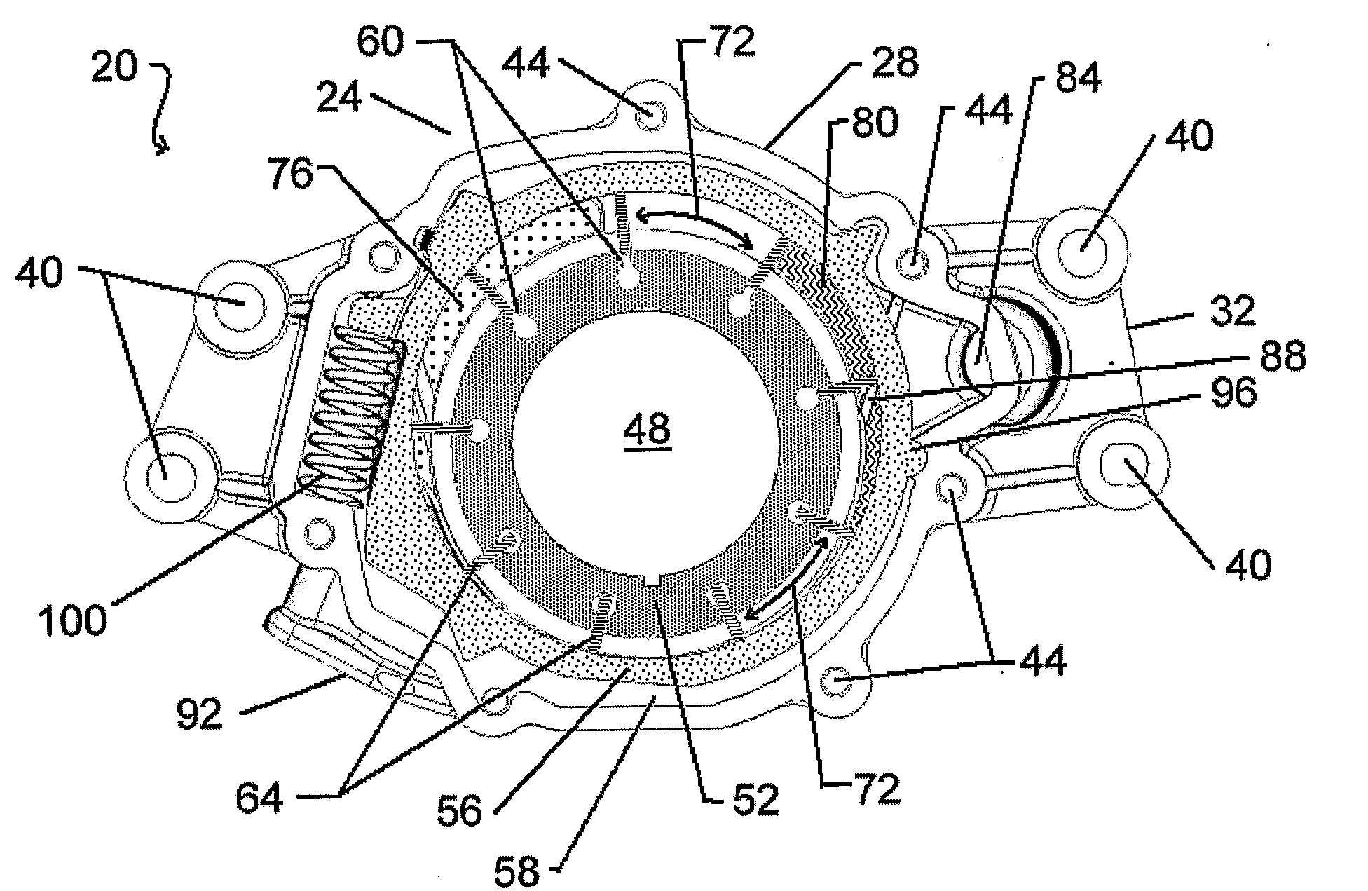 Vane Pump Using Line Pressure to Directly Regulate Displacement