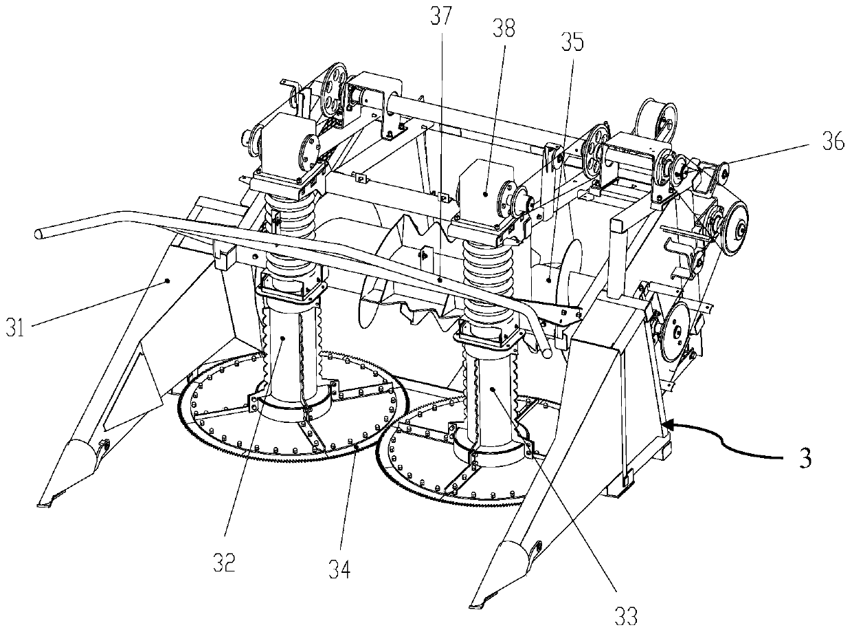 Self-propelled bush harvesting and binding integrating machine