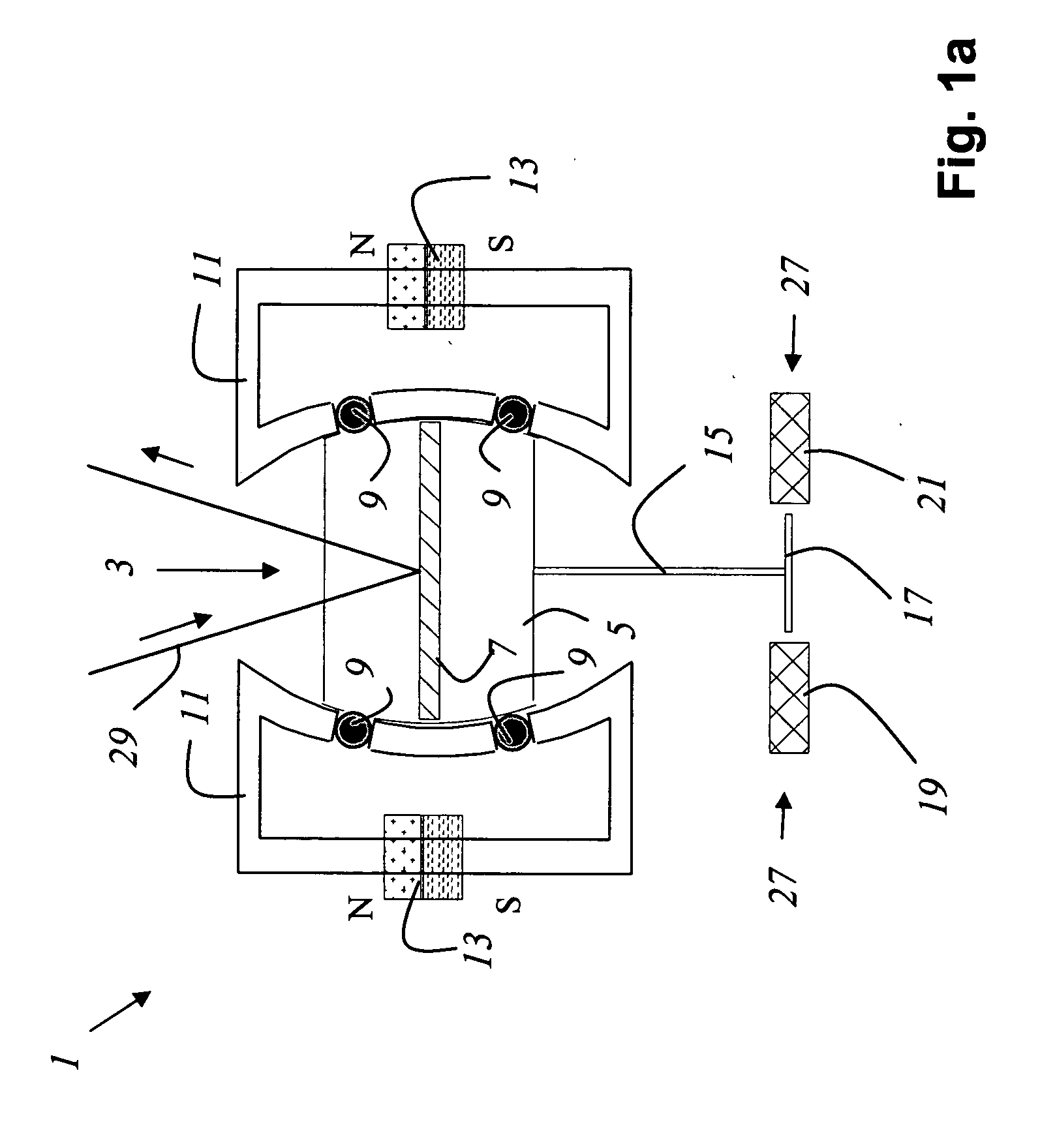 Beam deflection device