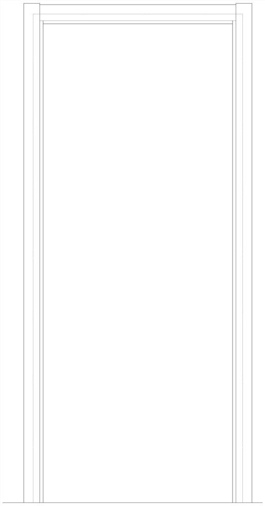 Decorative fireproof door frame and mounting method