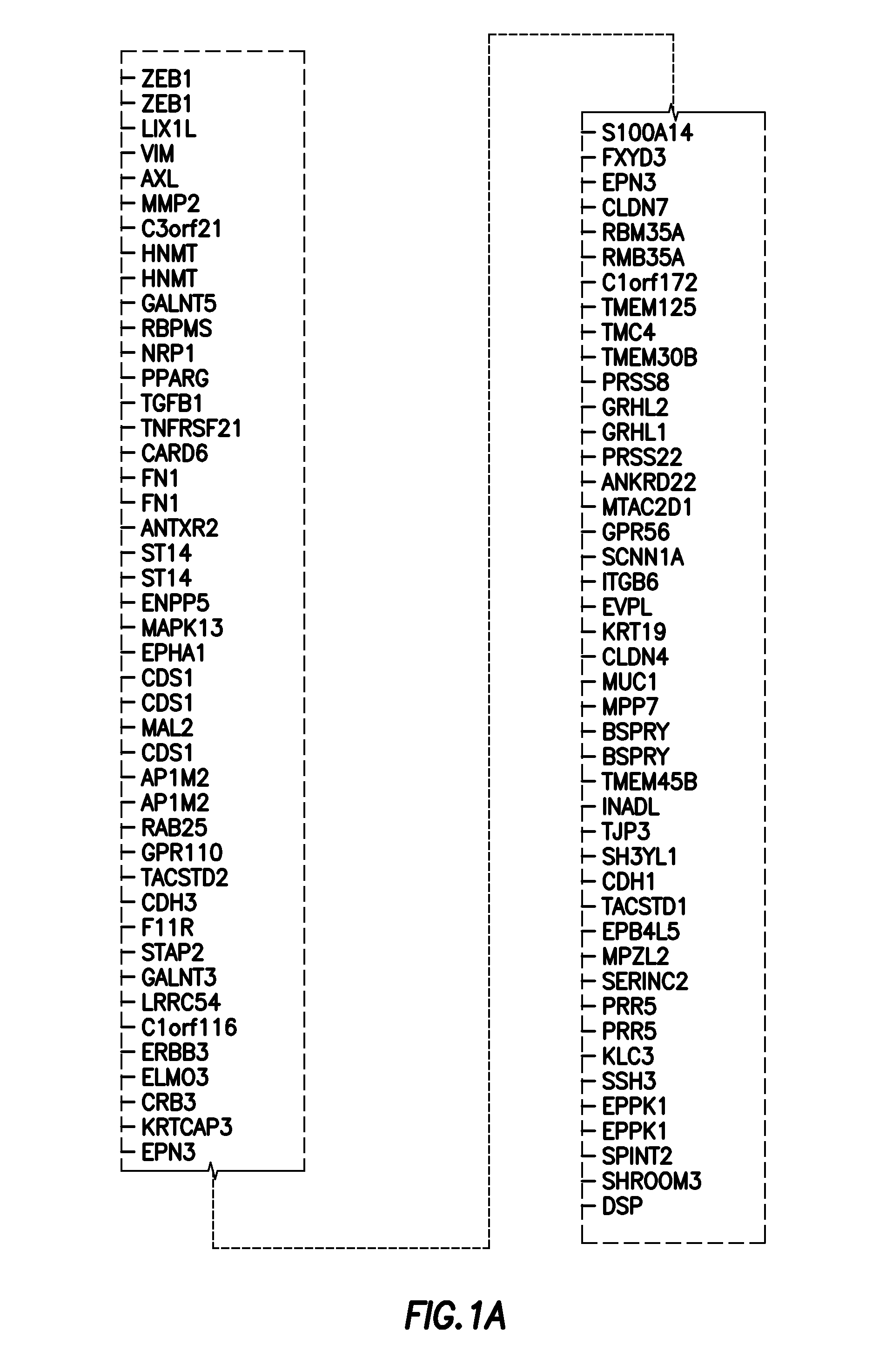 Emt signatures and predictive markers and method of using the same