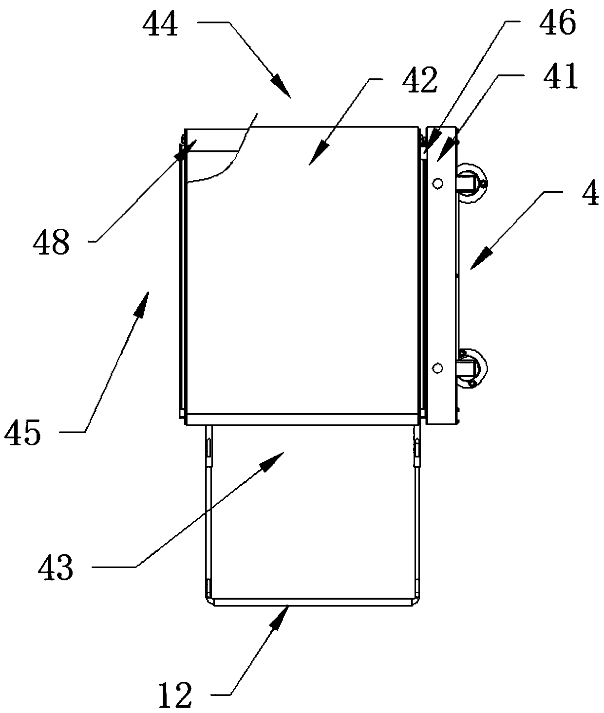 Rapid mail sorting device and sorting method thereof