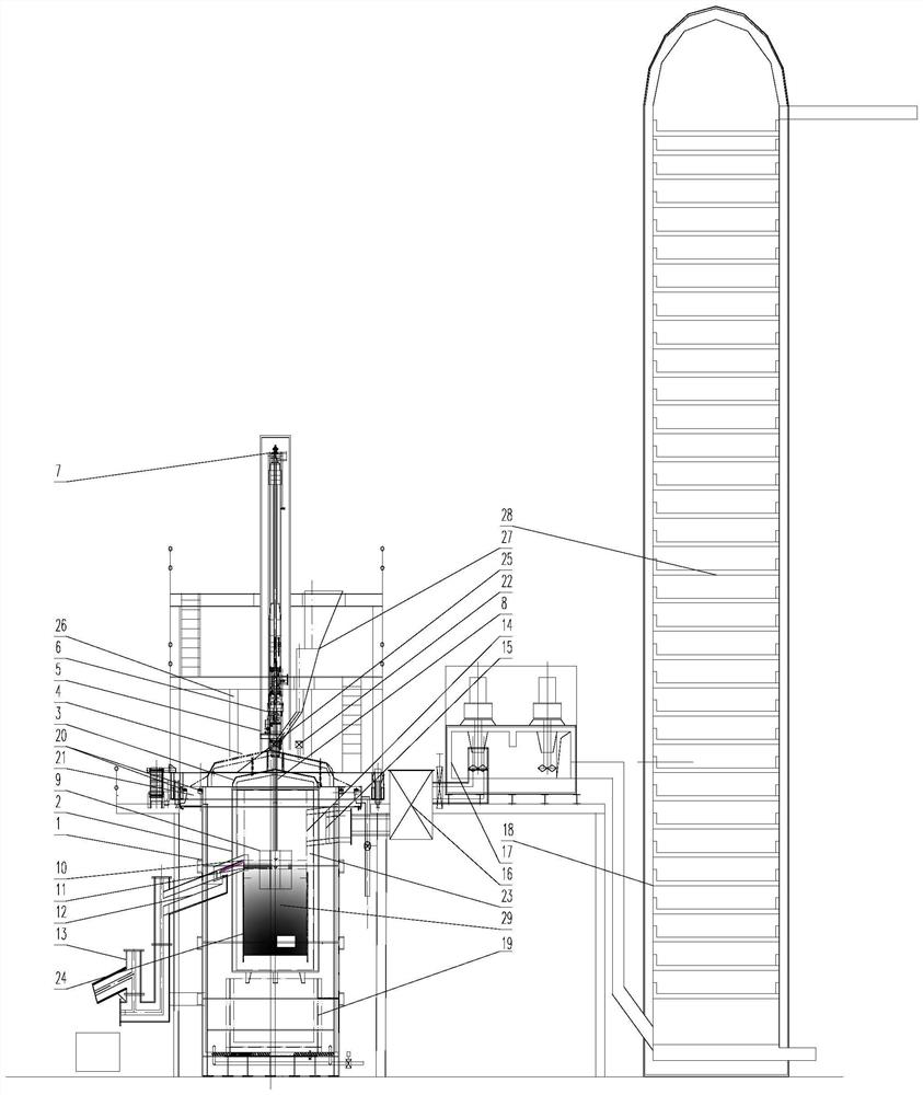 Liquid vacuum stirring metallurgy device and method