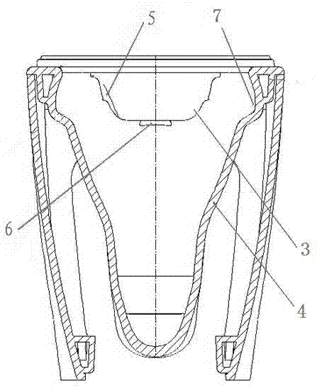 Rotary fall type flush toilet