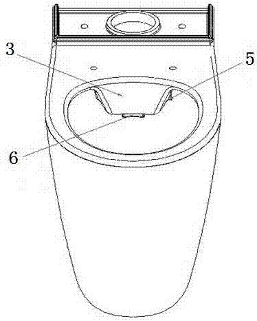 Rotary fall type flush toilet