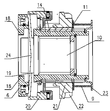 Front axle automatic meshing device of cross-country four-wheel-drive vehicle