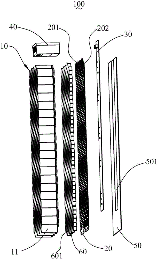 Battery module structure