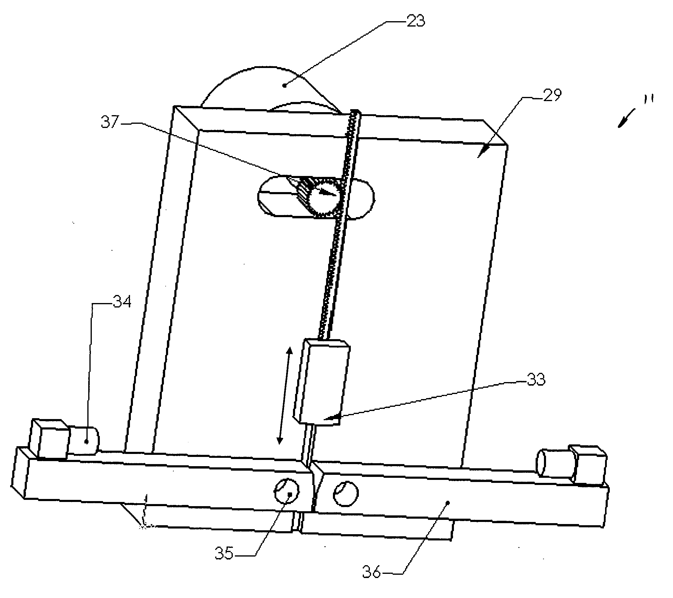 Peripheral artery medical device durability tester and method