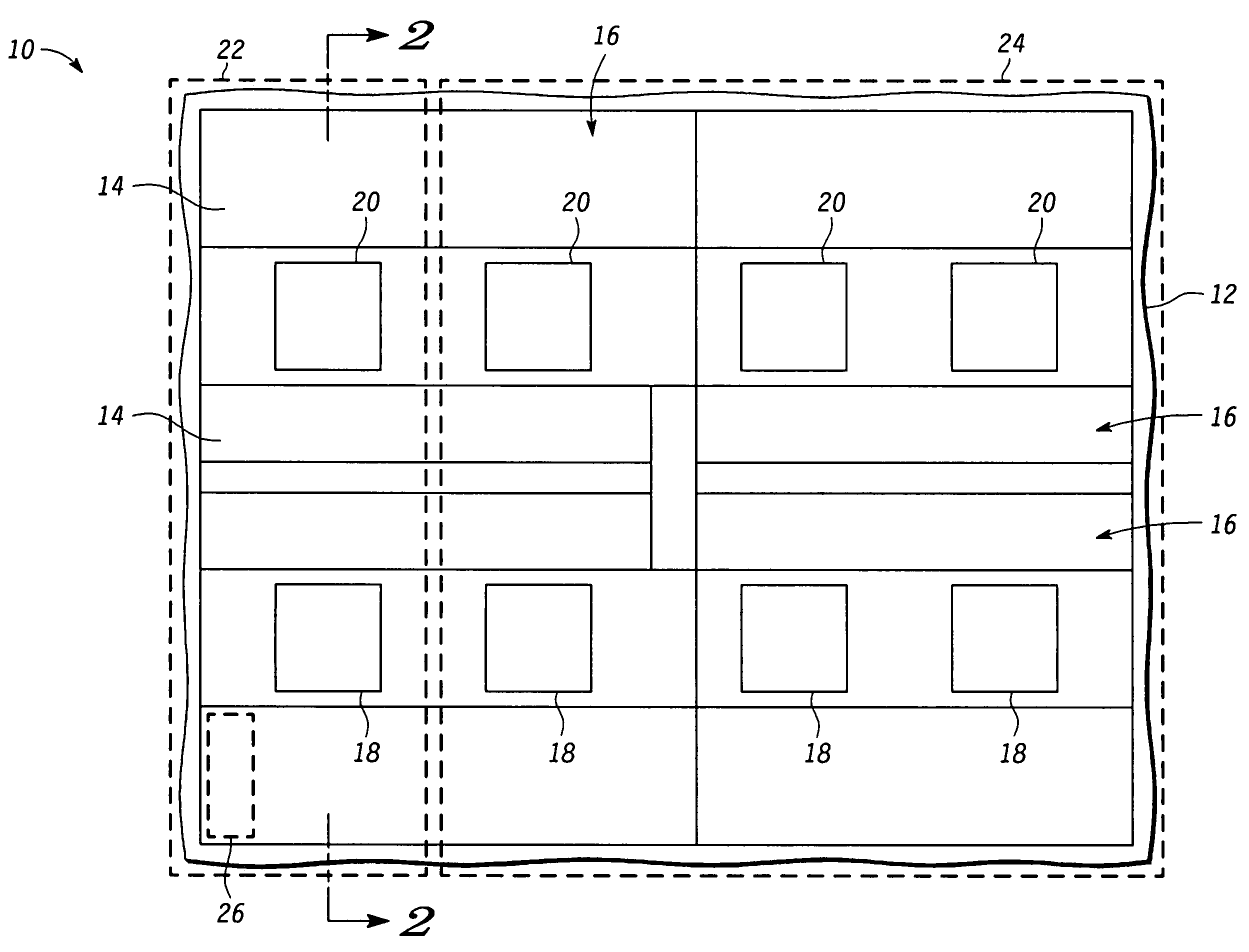 System and method for reducing current in a device during testing