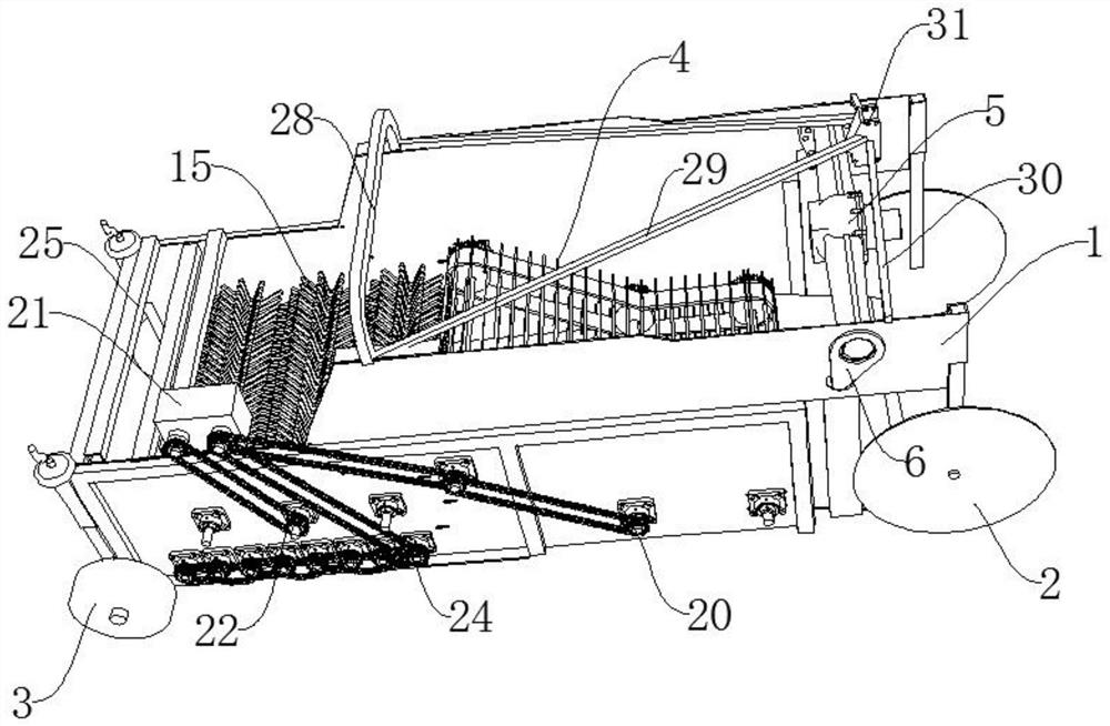 Suspension type water chestnut digging machine