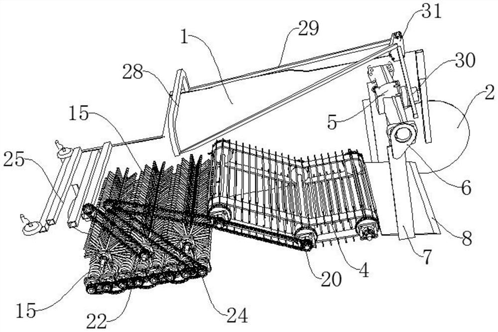 Suspension type water chestnut digging machine