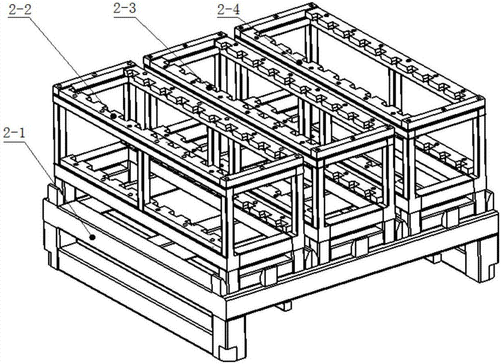 Material rack mechanism achieving automatic guiding and locking