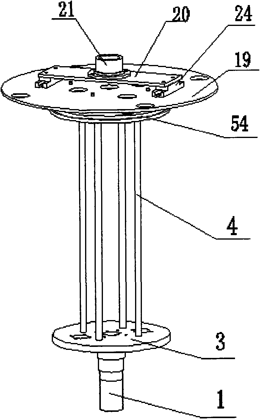 Parallel four-degree-of-freedom intersection line welding robot