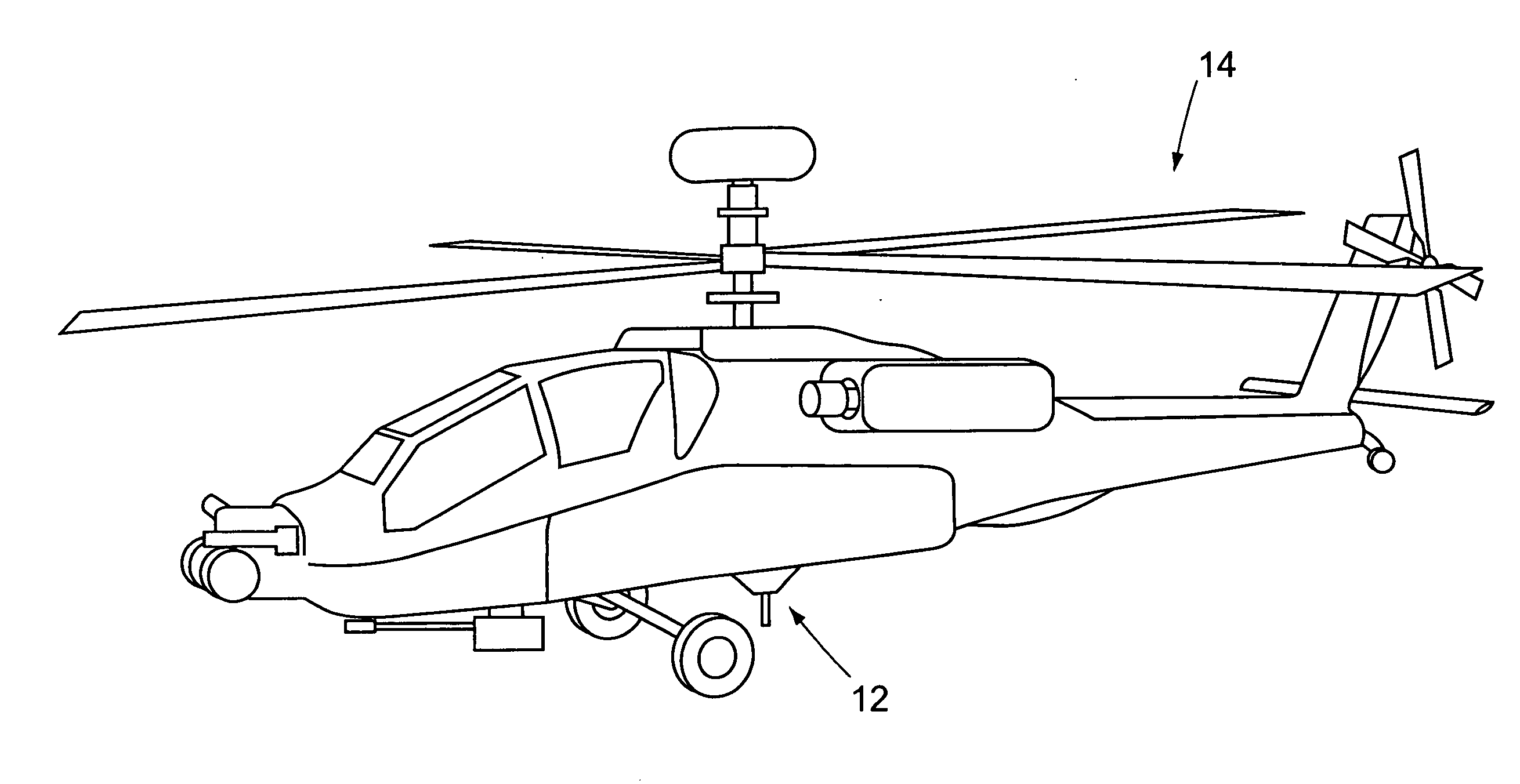 Landing assist apparatus with offset landing probe