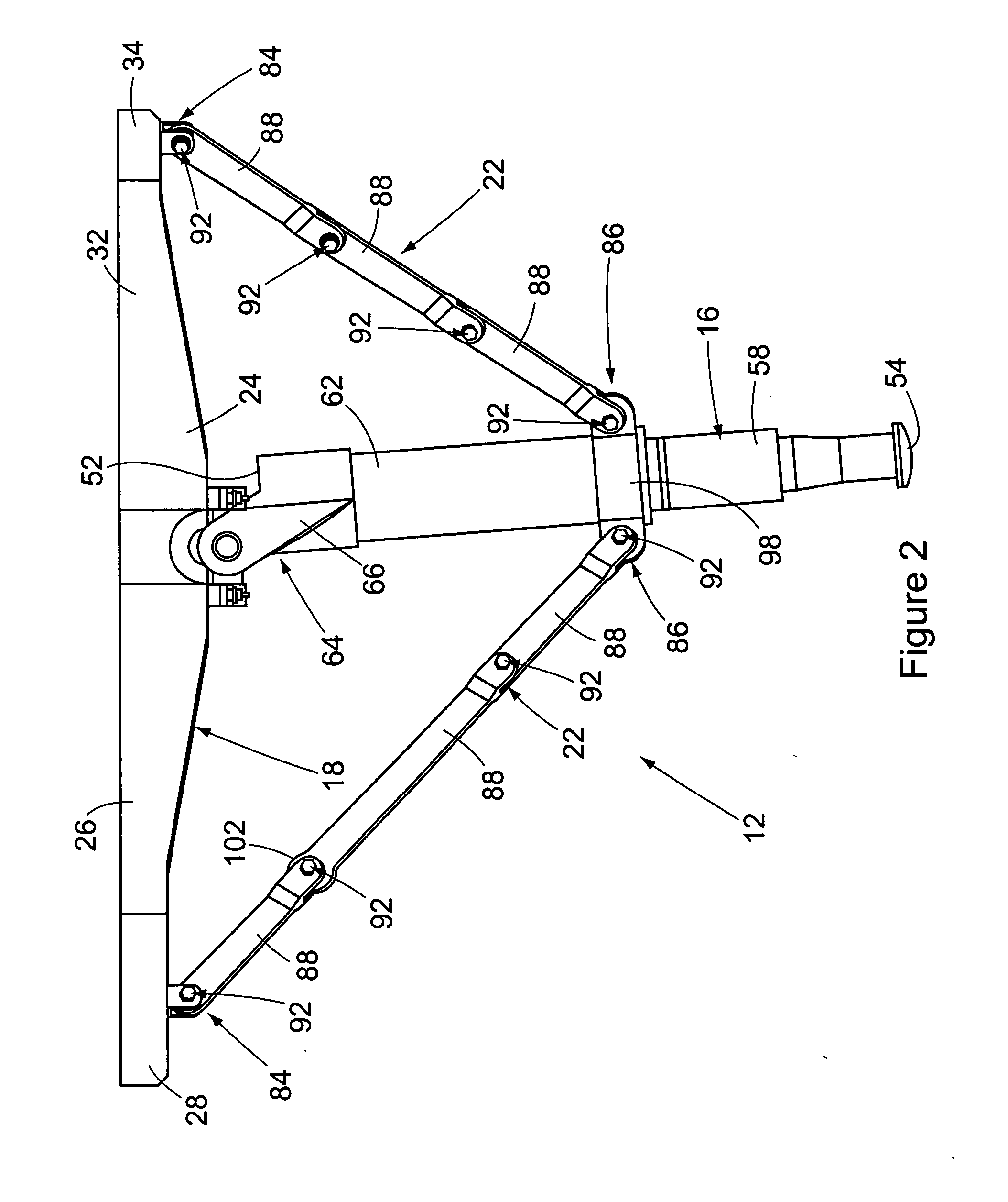 Landing assist apparatus with offset landing probe