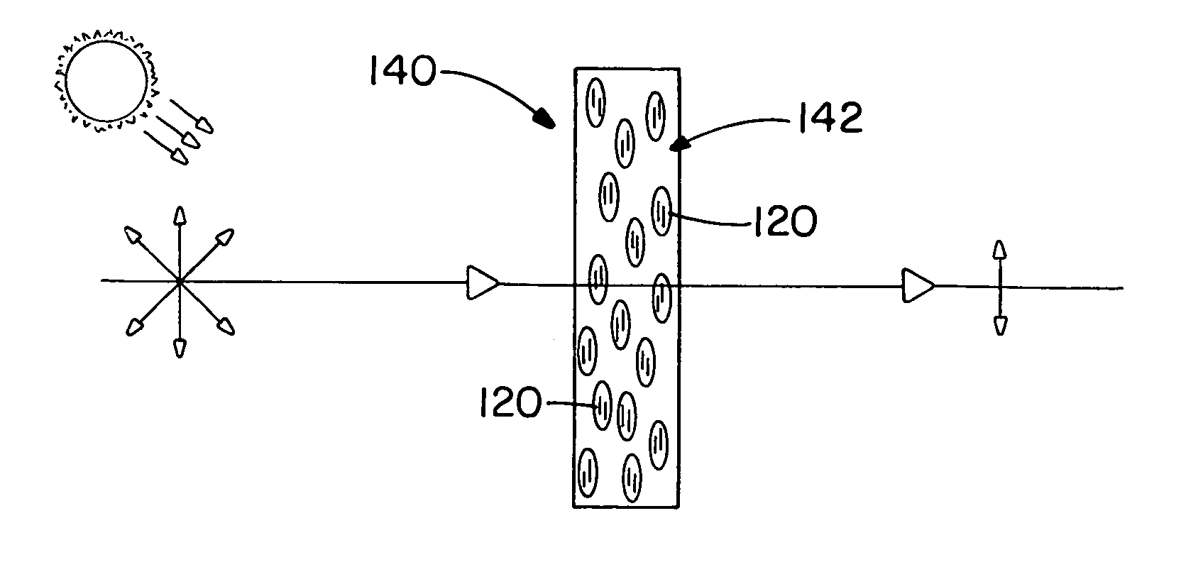 Device exhibiting photo-induced dichroism for adaptive anti-glare vision protection