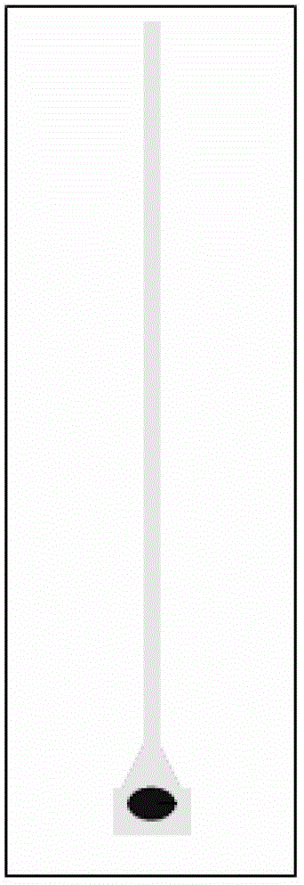 Narrow band thin-layer chromatographic sheet and preparation method thereof