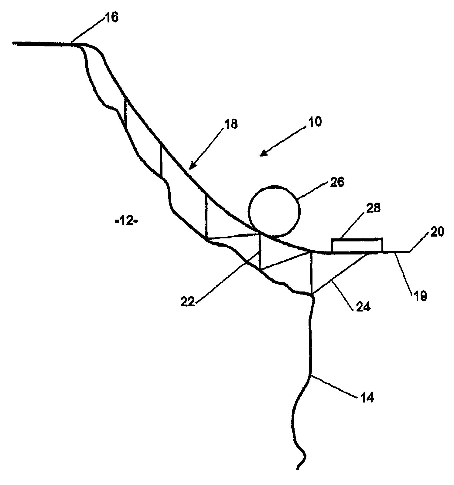 Apparatus for an amusement ride and fall