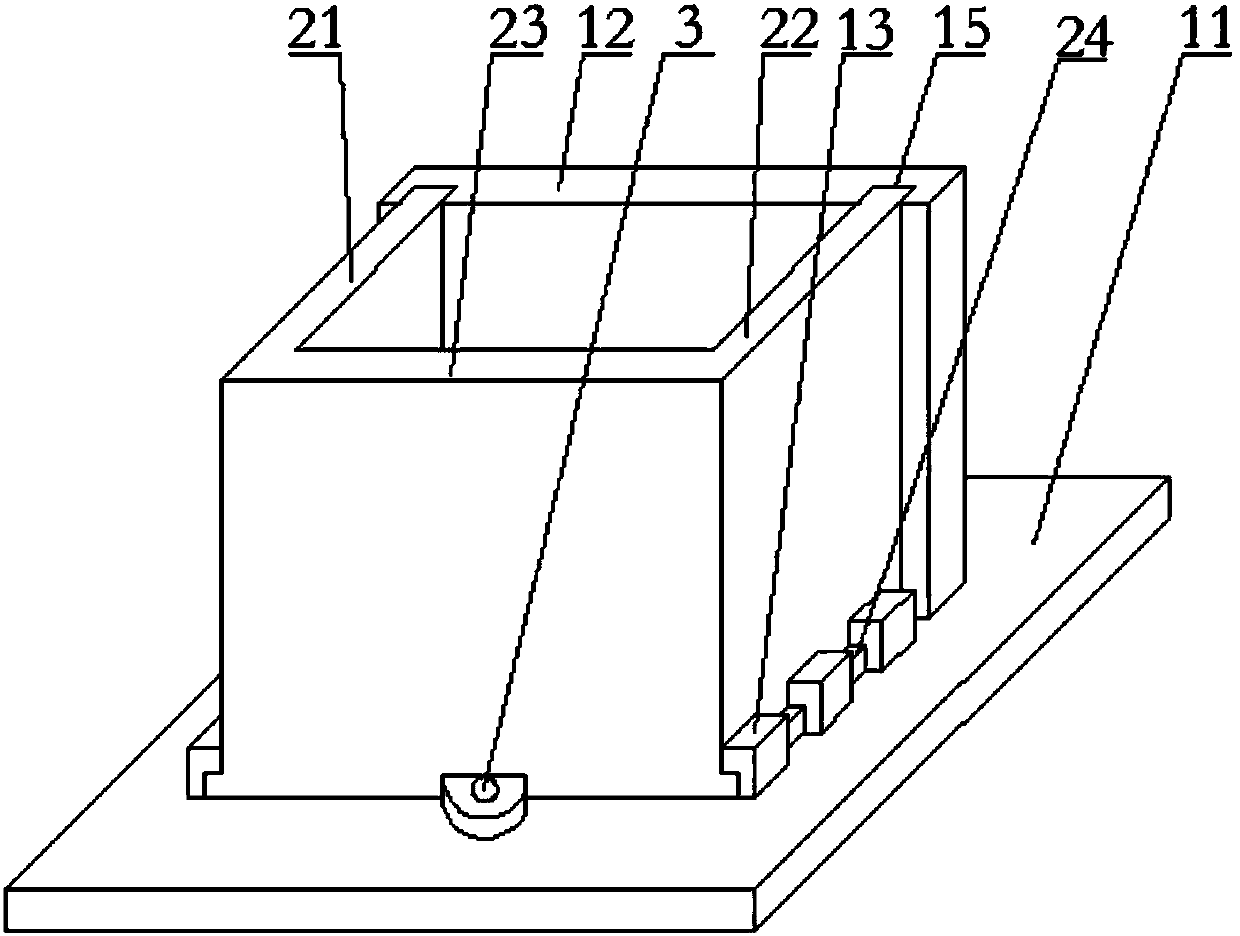 Detachable concrete test block mold with convenient demolding function