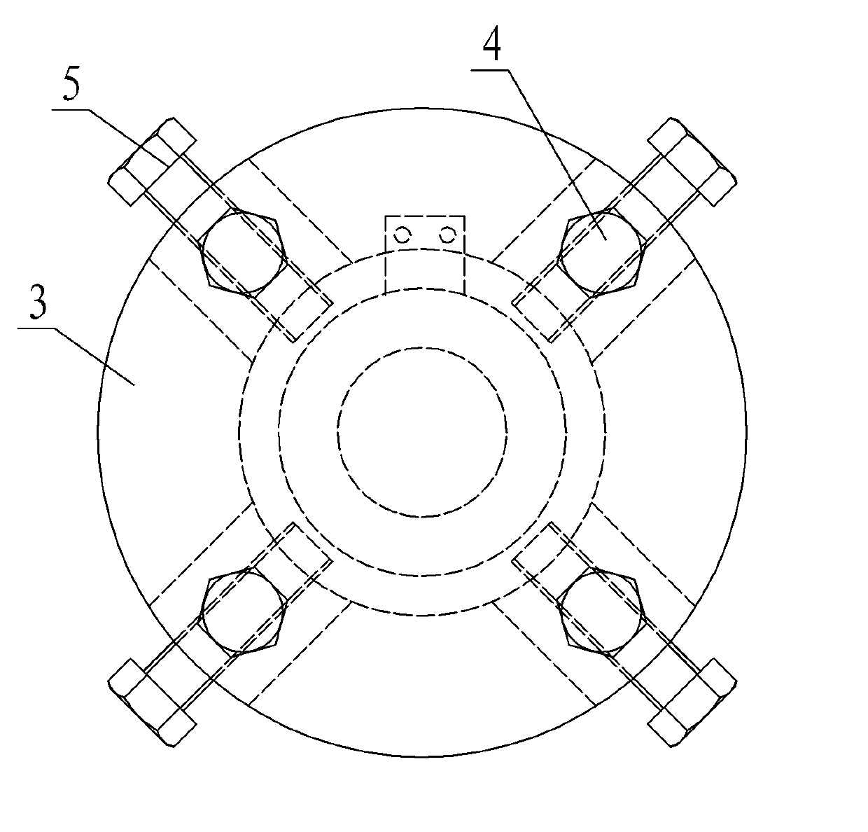 Detaching tool for big belt pulley