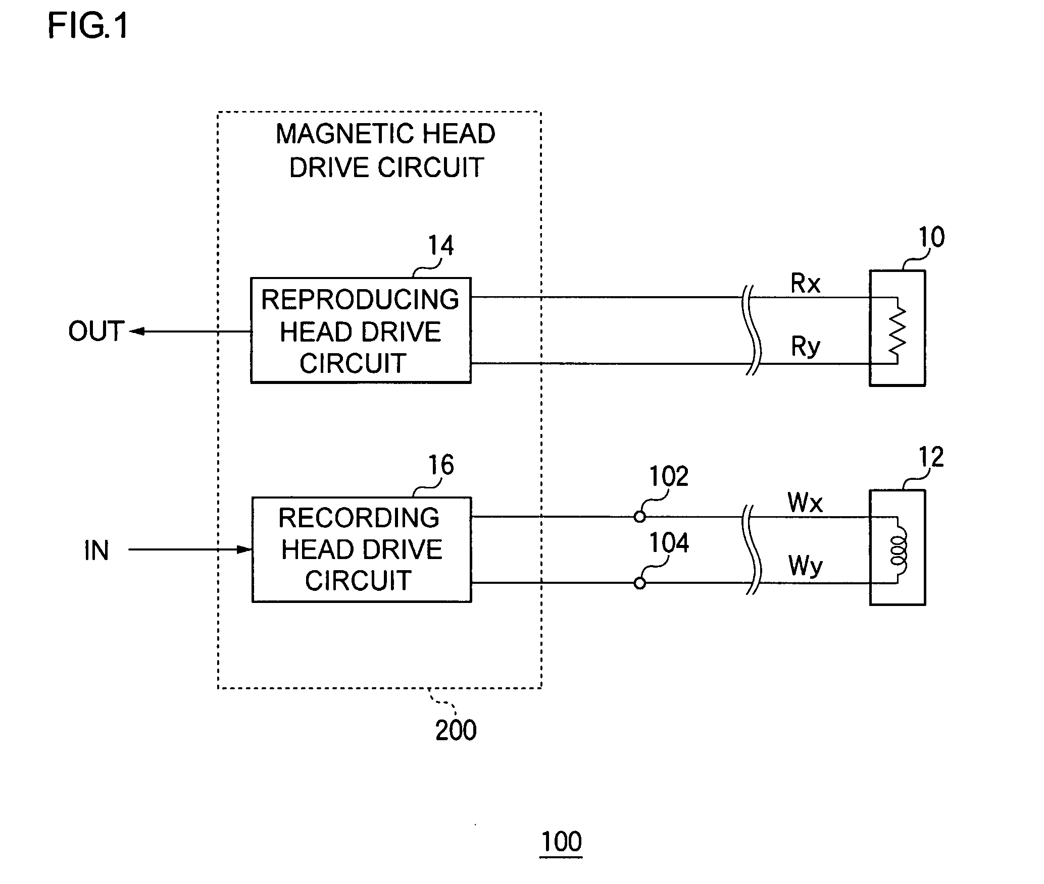 Magnetic head drive circuit