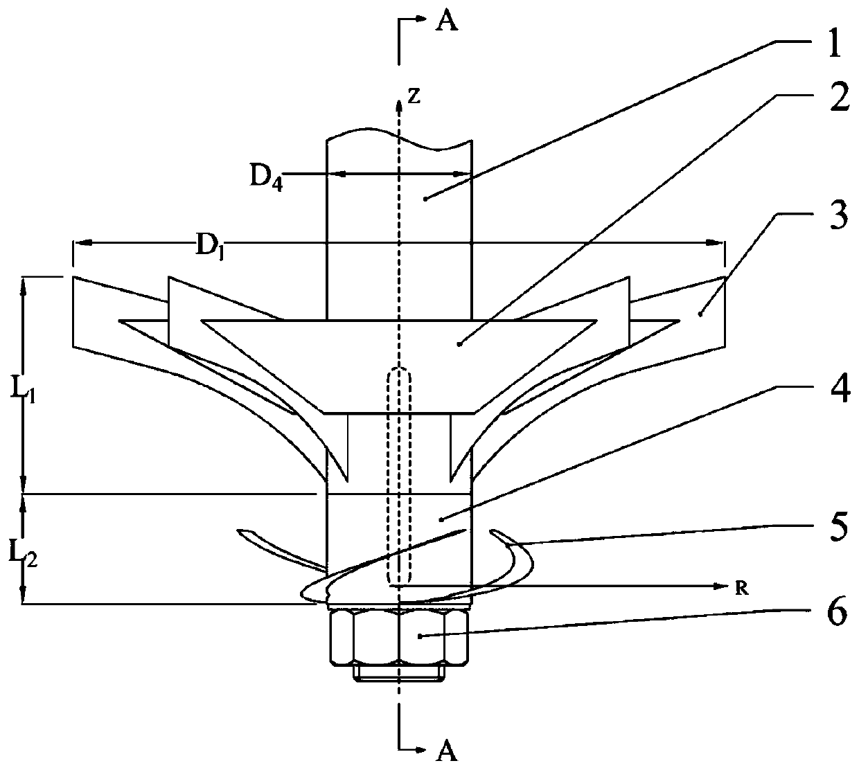 Reverse umbrella aerator with anti-winding function