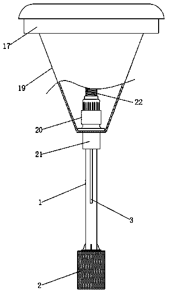 Water body aeration device for urban riverway regulation