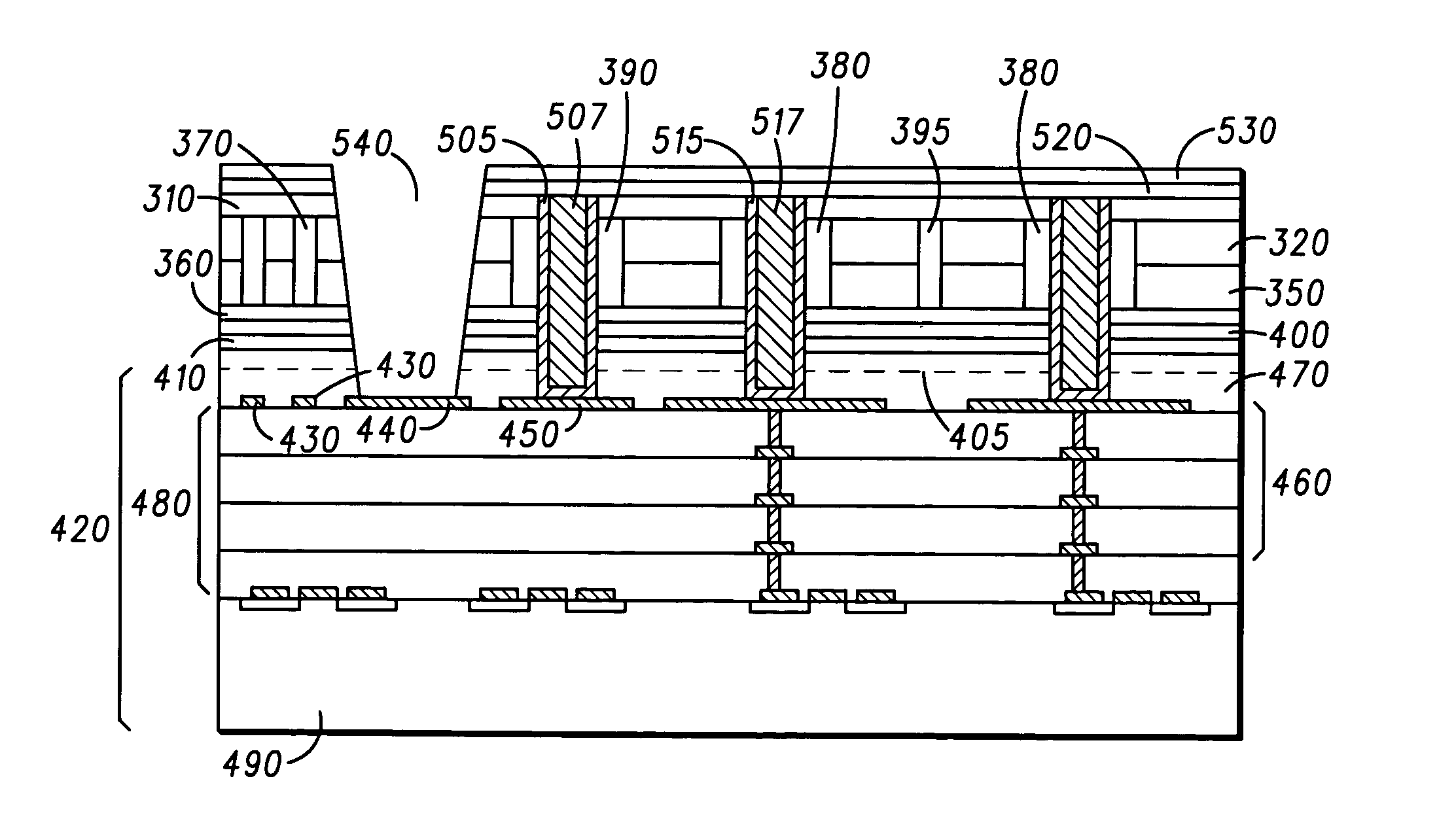 Vertically integrated photosensor for CMOS imagers