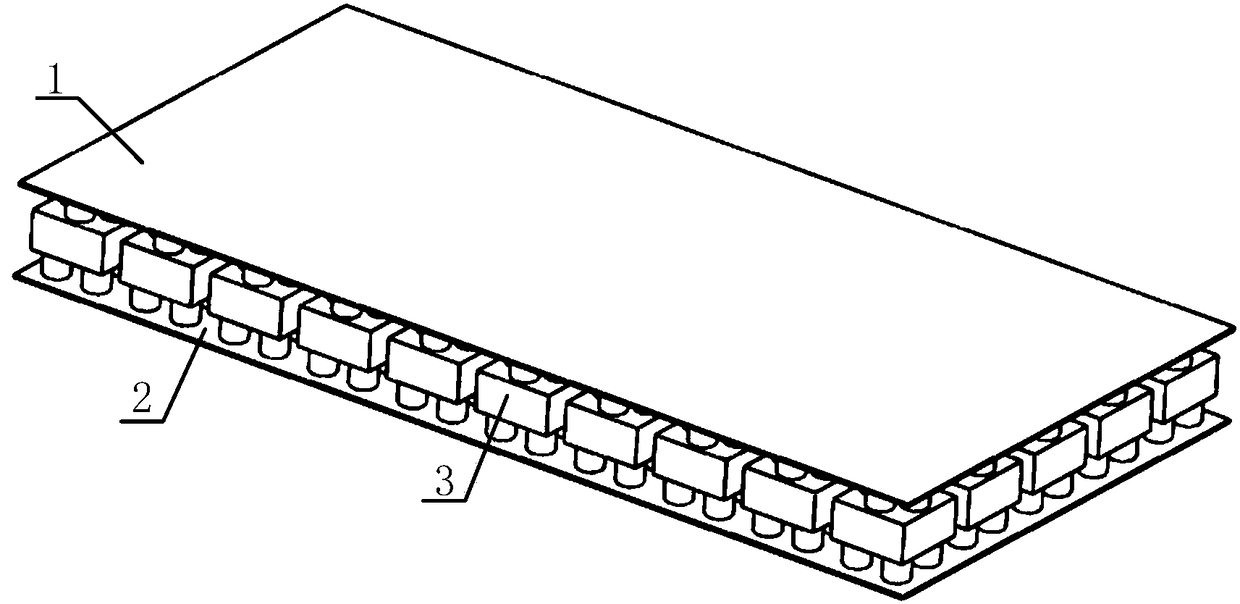 Micro floating raft array skin having functions of reducing resistance and noise