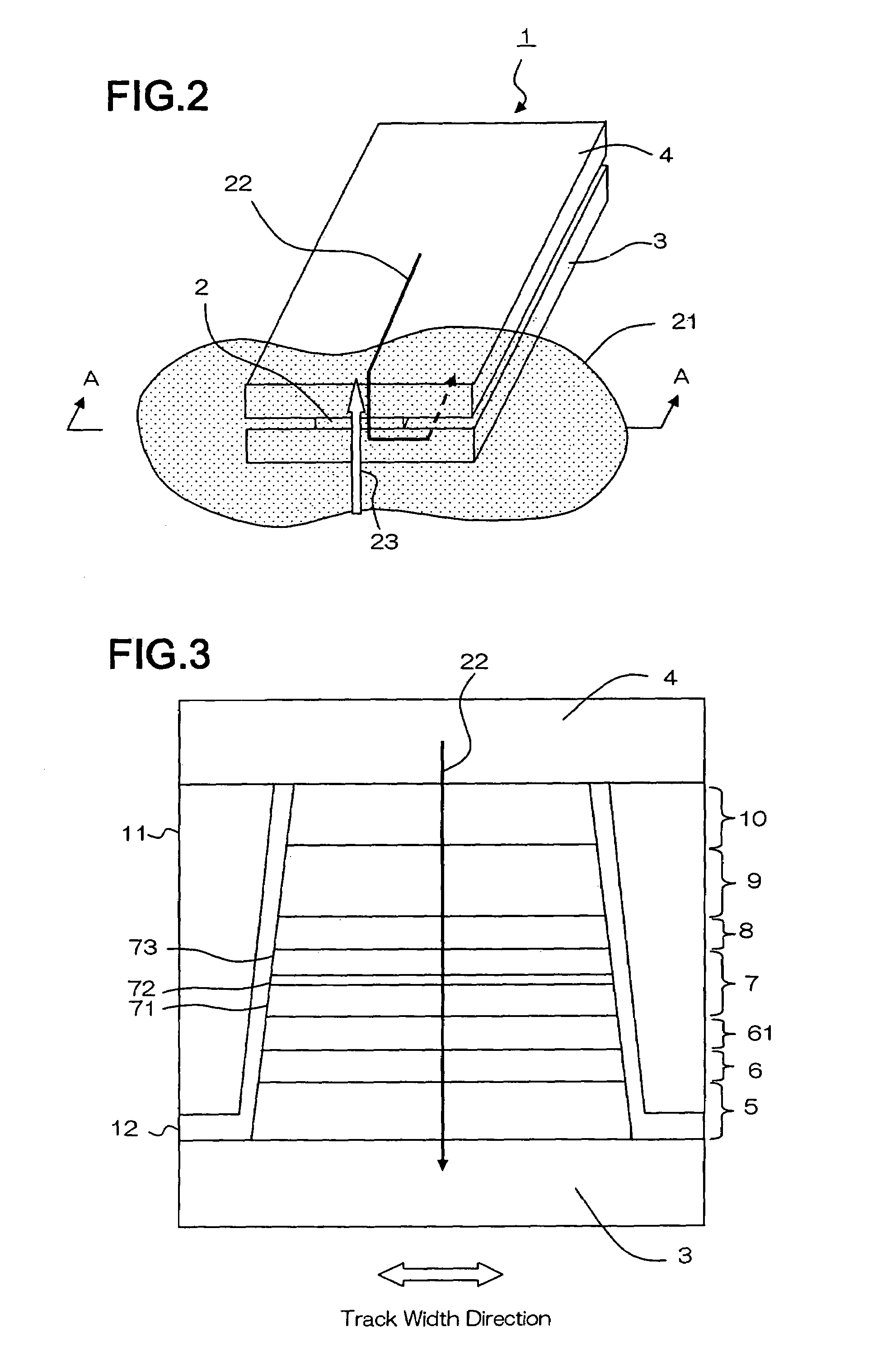 TMR element having a tunnel barrier which includes crystalline portions and non-crystalline portions