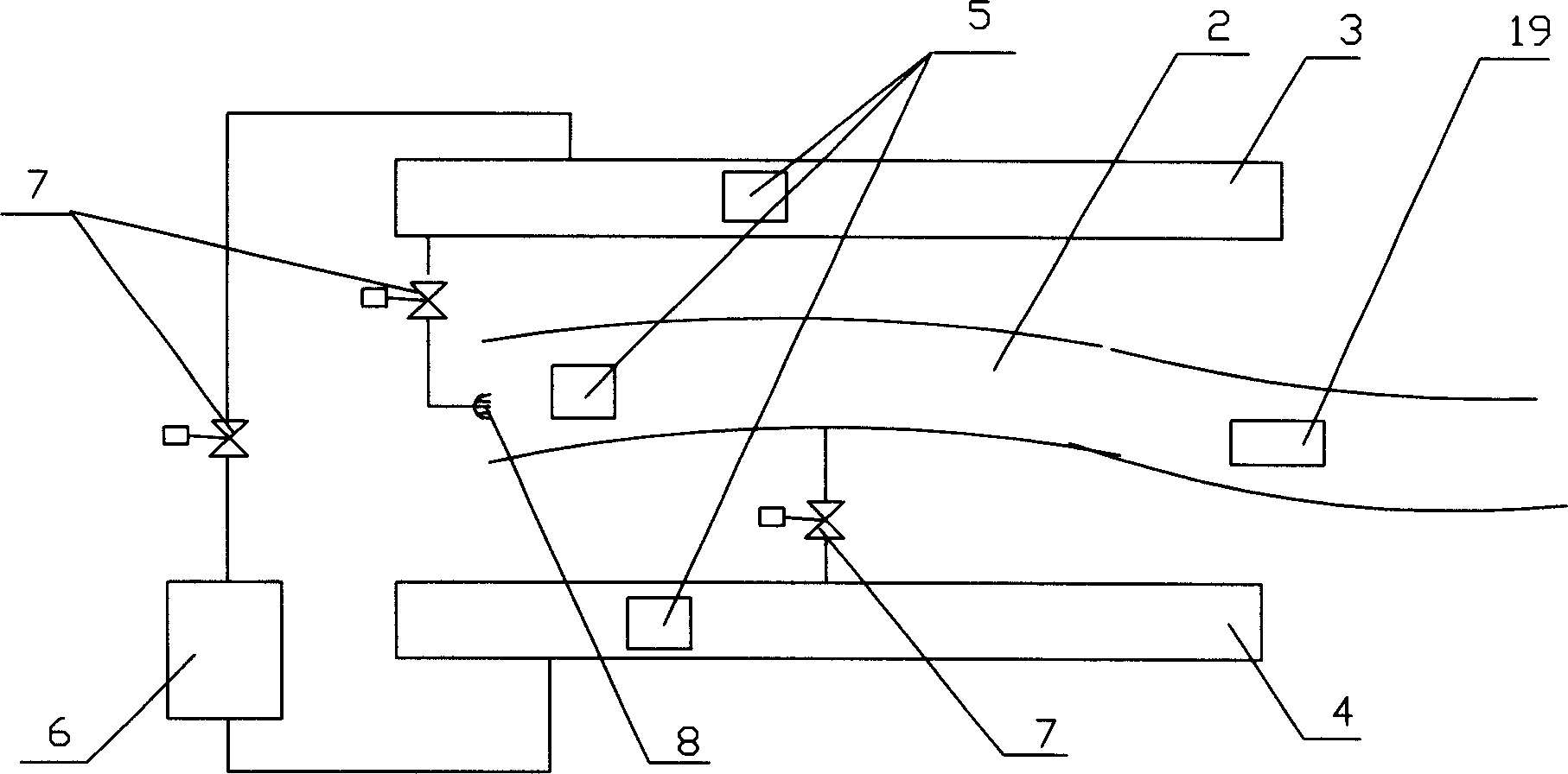 Mine natural disaster simulating system