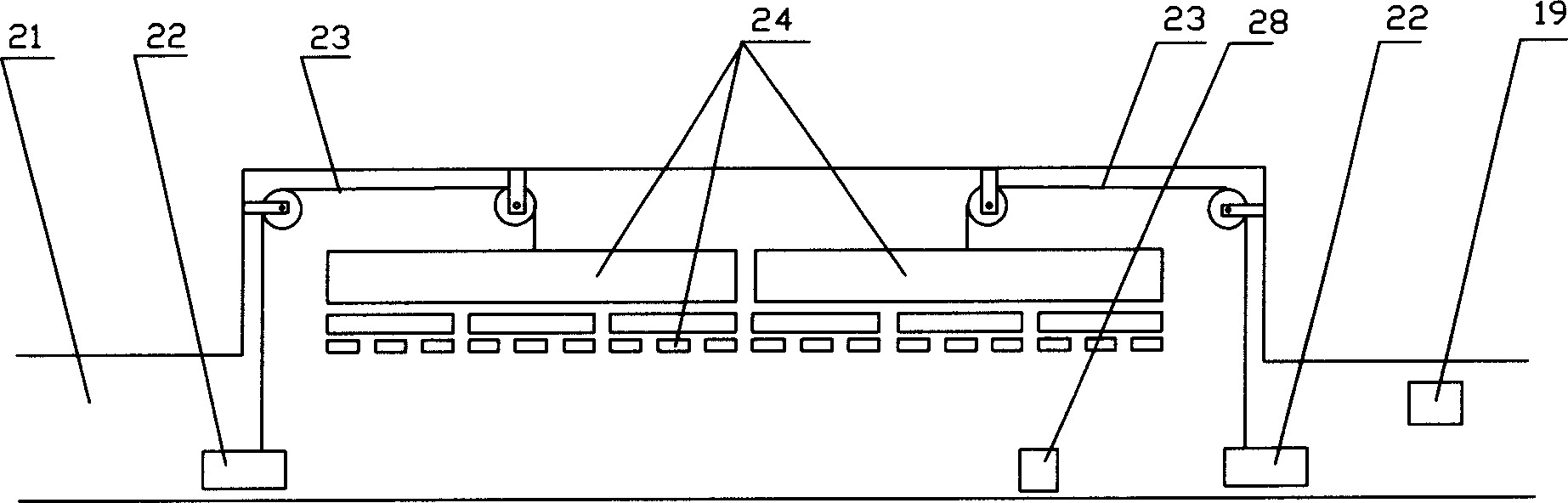 Mine natural disaster simulating system