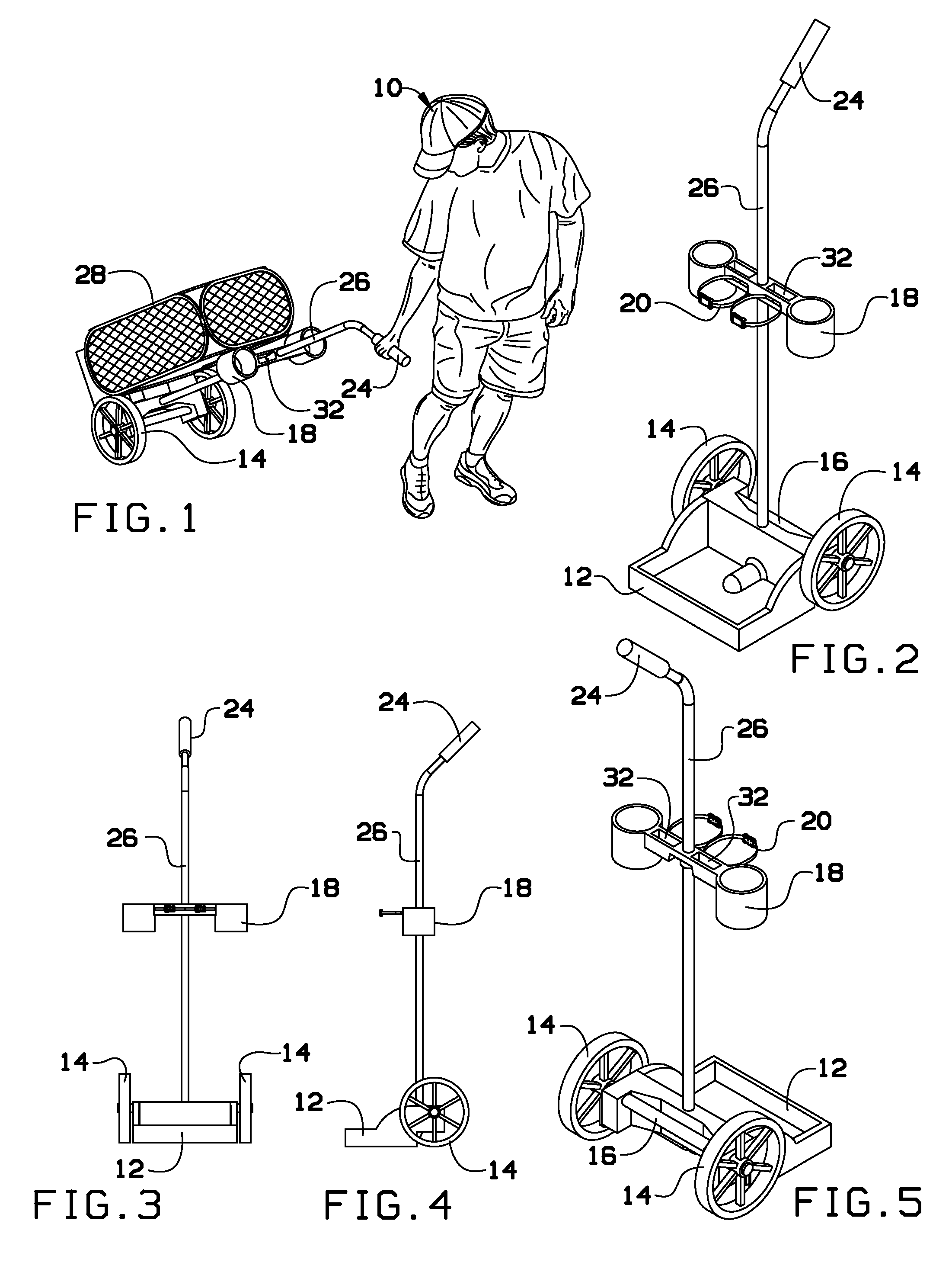 Multi-use cart for outdoor activities and inner city use