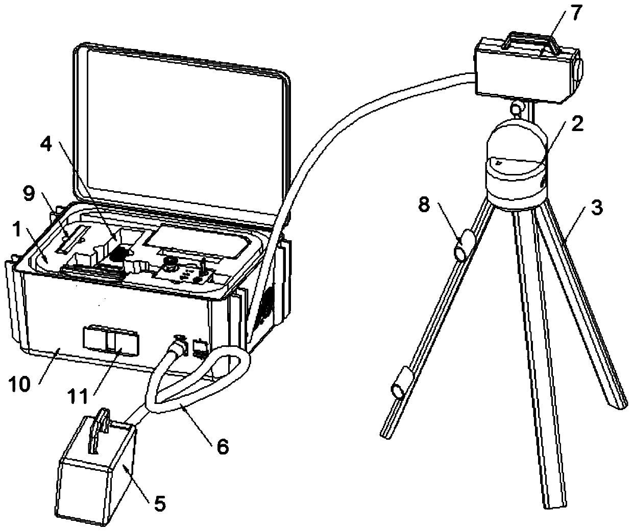 Laser obstacle removing instrument