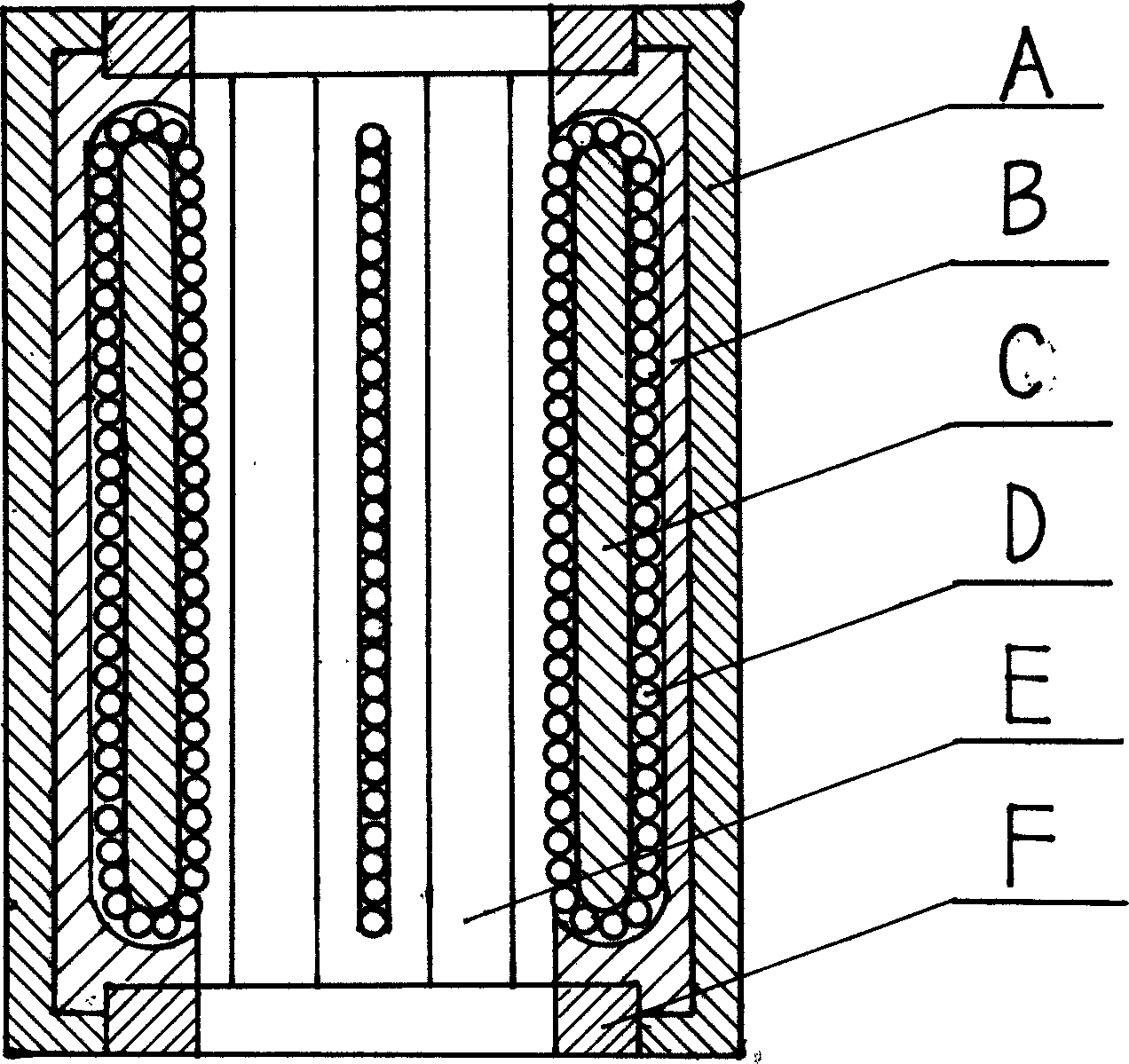 Axial rotating bearing