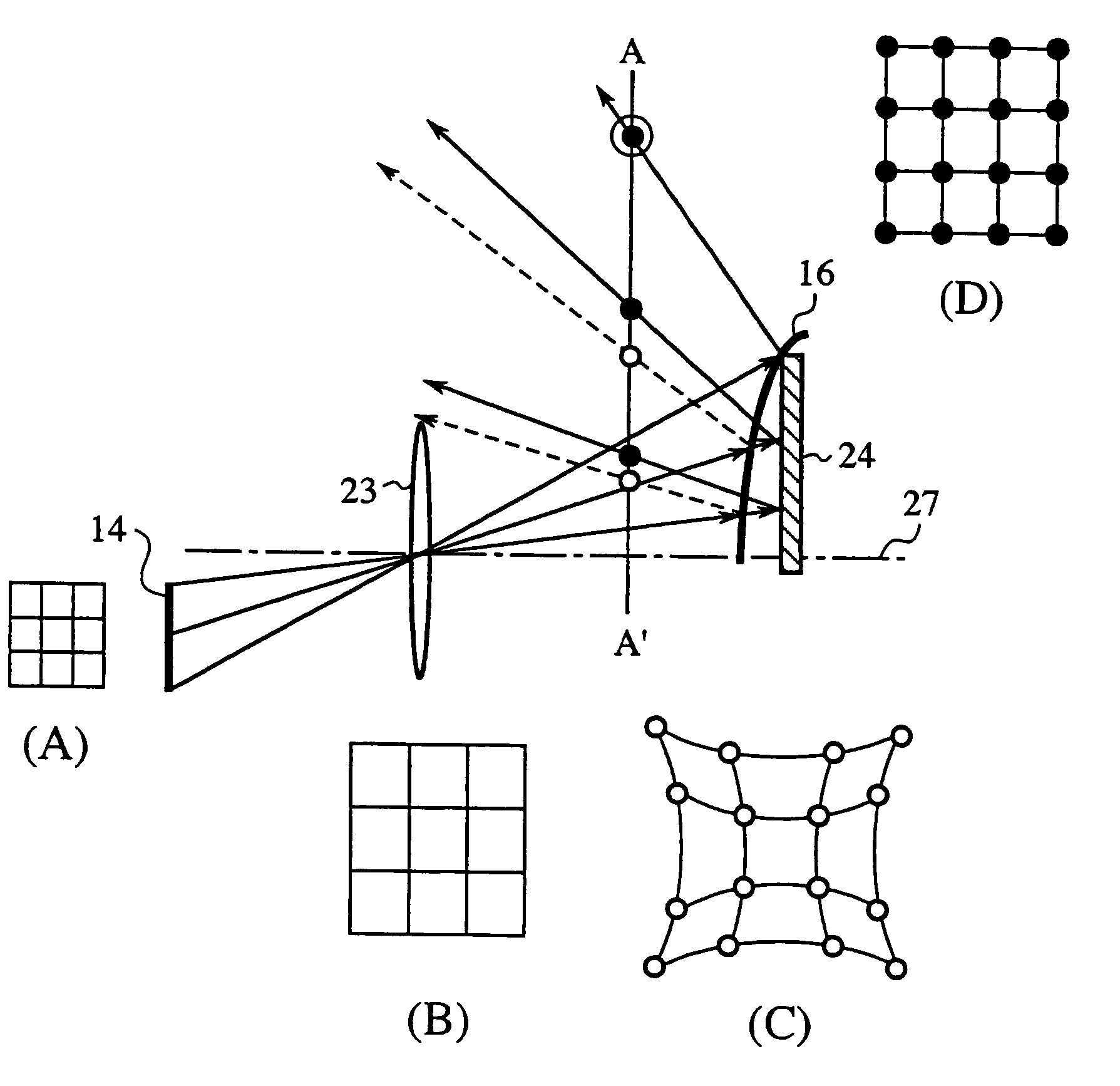 Image display device and adjustment for alignment