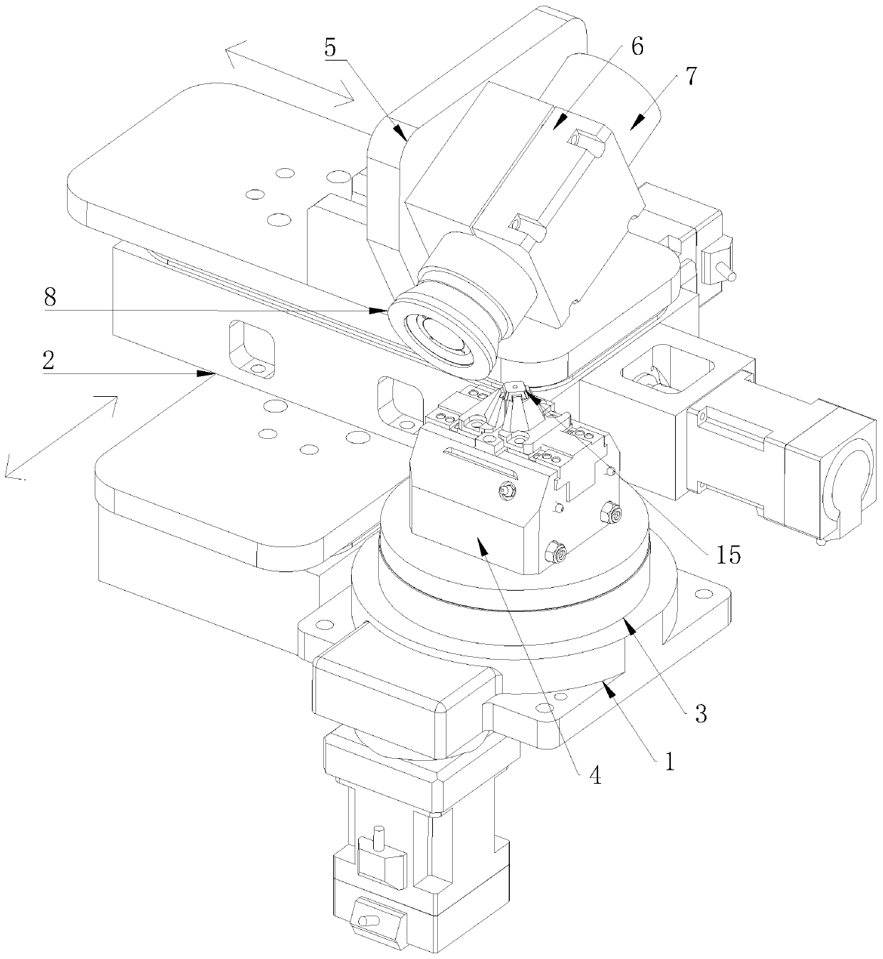 Cutting edge grinding device of milling blade