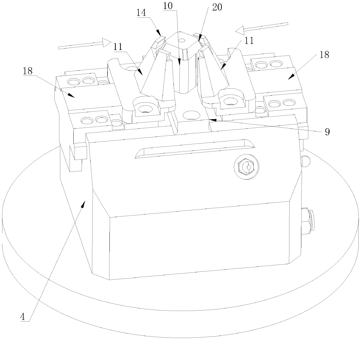 Cutting edge grinding device of milling blade