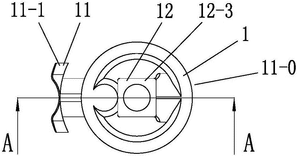 Anti-blocking type valve of flush-suction device and flush-suction device