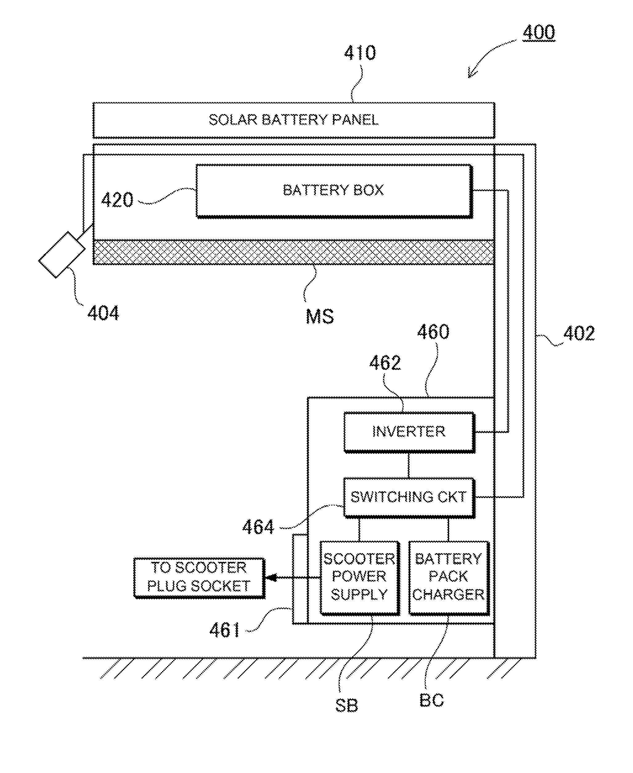 Solar cell power supply device and rechargeable battery solar charging method