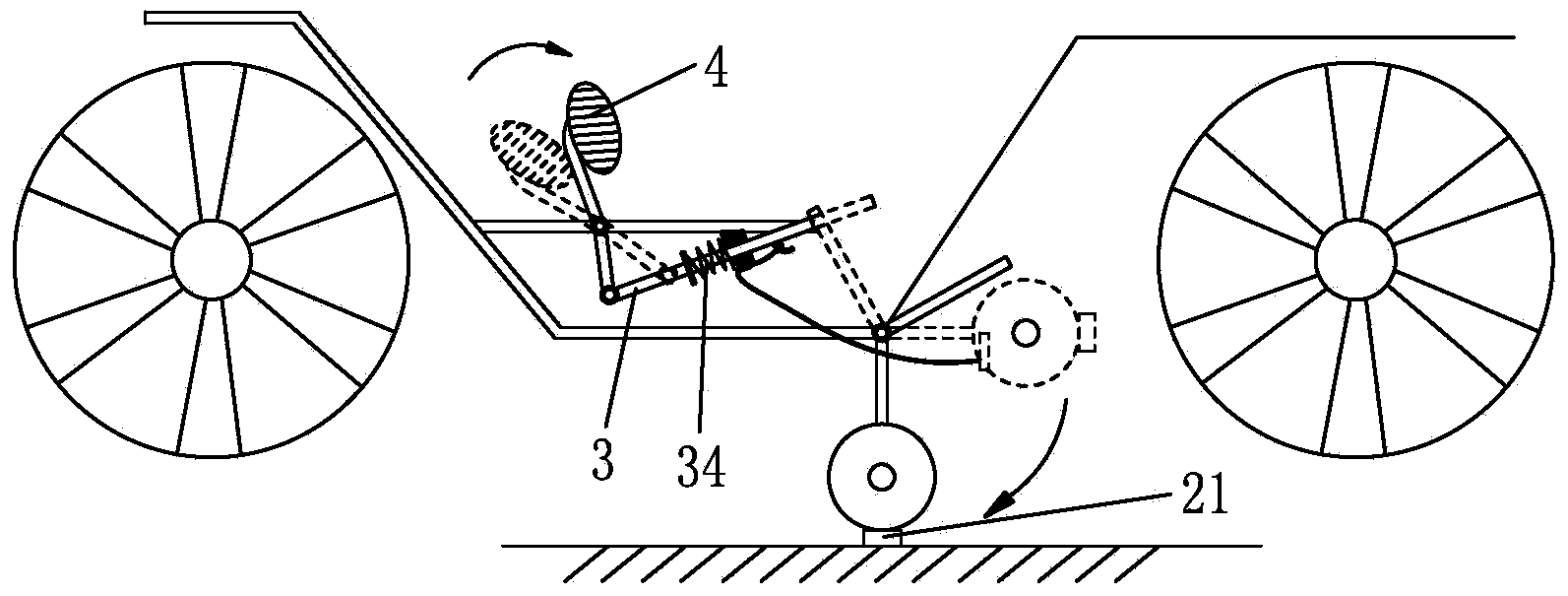 Improved structure of brake apparatus of electric vehicle