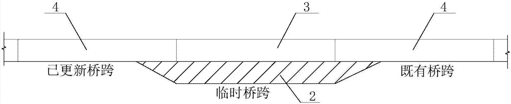 Sectional construction system and method for urban viaduct renewal