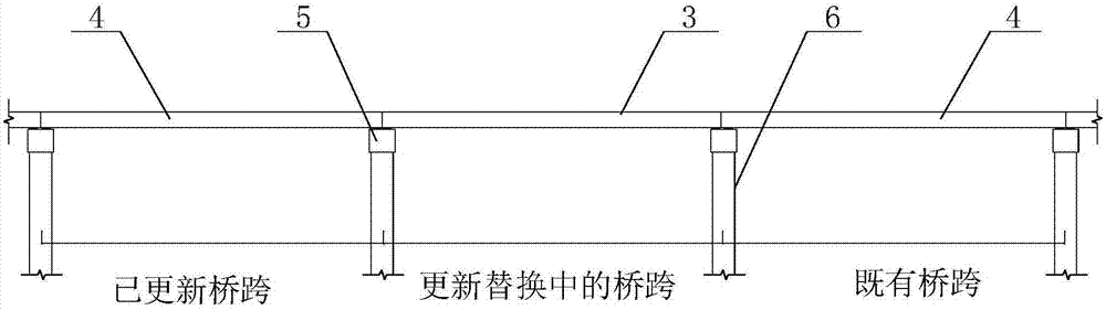 Sectional construction system and method for urban viaduct renewal