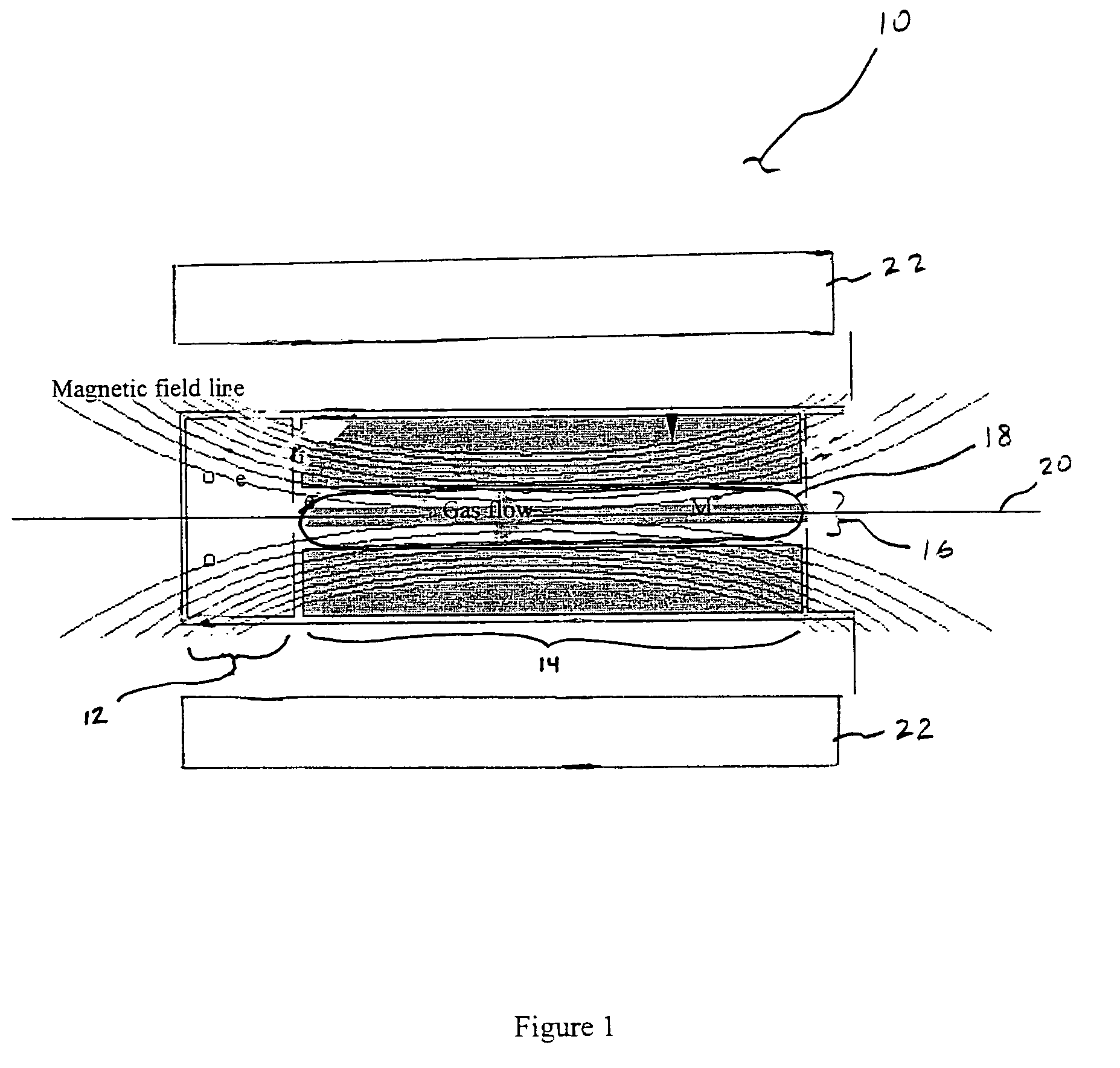 Electron ionization source for othogonal acceleration time-of-flight mass spectrometry