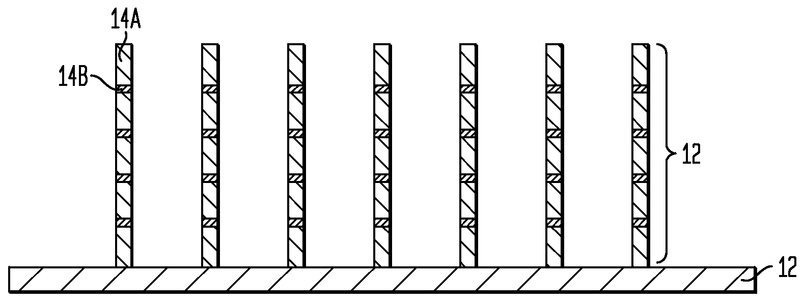 Formation of nanostructures comprising compositionally modulated ferromagnetic layers by pulsed ecd