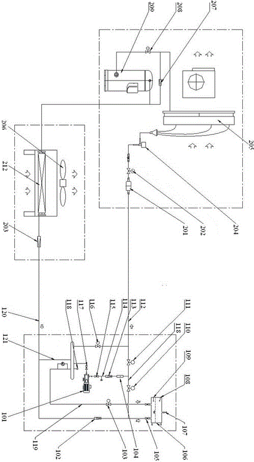 An anti-cavitation liquid supply device and a refrigeration system based on the device