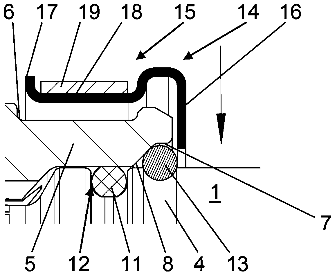 Connection system for axially securing a shaft-hub connection and method for axially securing a shaft-hub connection